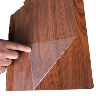 China Transparent Furniture Surface Adhesive PE Protective Film For Hard Wood Floors for sale