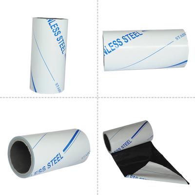 China PE Plastic Black And White Laser Cutting Film Roll For Protection Stainless Steel for sale