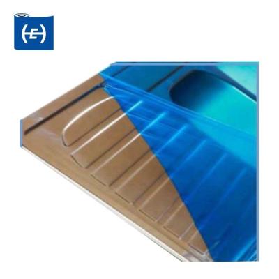 China Moisture Proof Deep Draw Protective Film For Stainless Steel Transparent Blue Blow Molding for sale