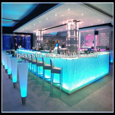 China Making bar countertop more fashion luxury bar counter design, bar top with LED for sale