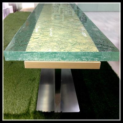 China Making dining table more fashion glass top base wood dining table for sale