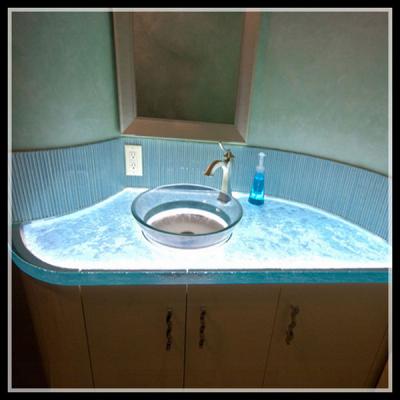 China Making you feel more unique built-in bathroom sink and countertop for sale