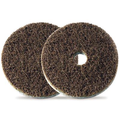 China Stainless Steel GLORY Abrasive Tools 180mm 3M Nonwoven Surface Curing Disc With Hole for sale