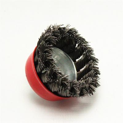 China Hot Sale Tools Cup Brush Twist Knot Cleaning Abrasive Steel Wire Brushes For Angle Grinder for sale