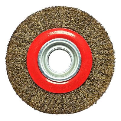 China Best Quality 5inch Flat Wire Wheel Brush Steel Wire Brushes Cleaning Wire Brush for sale