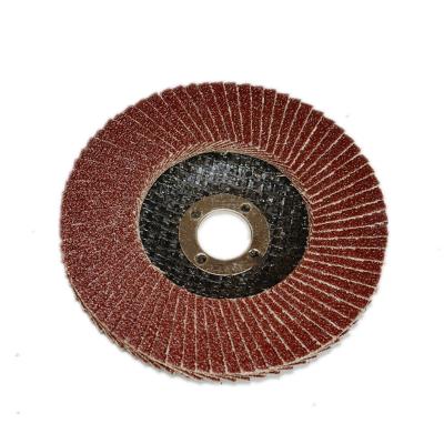 China Hot Selling High Efficiency 4.5inch Aluminum Oxide Fin Disc Abrasive For Metal Fin Polishing Disc for sale