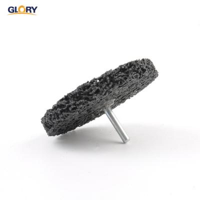 China GLORY Abrasive 4 Inch Silicon Carbide Strip Single Layer Axle Shank Mounted Wheels 2