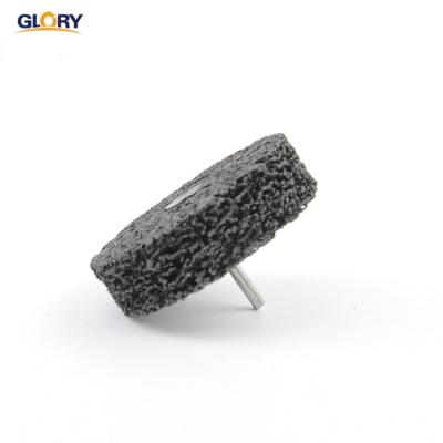 China GLORY Abrasive 3 Inch Silicon Carbide Strip Double Layer Shank Mounted Fin Wheels 2