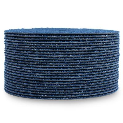 China GLORY 125mm Blue Zirconia Resin Fiber Deburring Abrasive Disc For Stainless Steel for sale