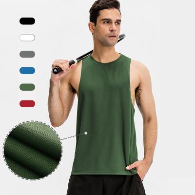 China QUICK DRY Men's Loose Sports Invest Running Fitness Basketball Training Sleeveless Smooth Quick-Drying Breathable Tank Top for sale