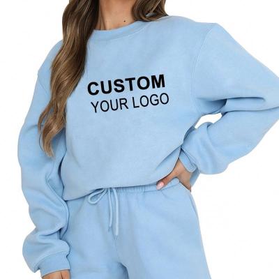 China Wholesale High Quality 100 Cotton Loose Loose Women's Drop Shoulder Sweatshirt Custom Made High Quality QUICK DRY Loose Sweatshirt for sale