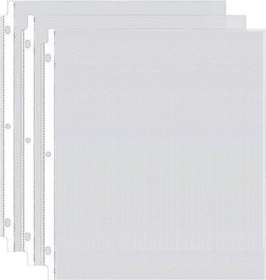 China 100PCS Office School Stationery Sheet Protectors 8.5 x 11 Inch Clear Page Protectors for 3 Ring Binder, Protector Letter Top Loading Paper Size for sale