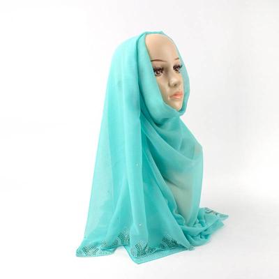 China Polyester scarf wholesale custom imitation cotton canvas women's pure color temperament lady scarf for sale