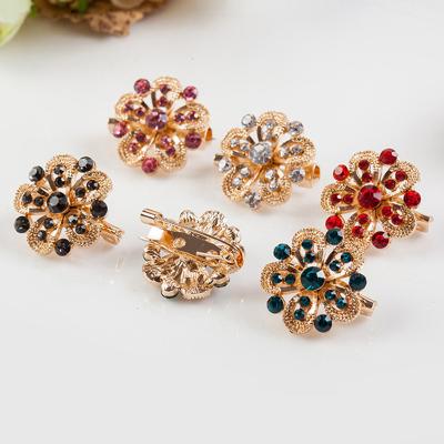 China Metal Hijab Pins Multicolor Muslim Gem Pin Scarf Accessory High Quality Pin for sale