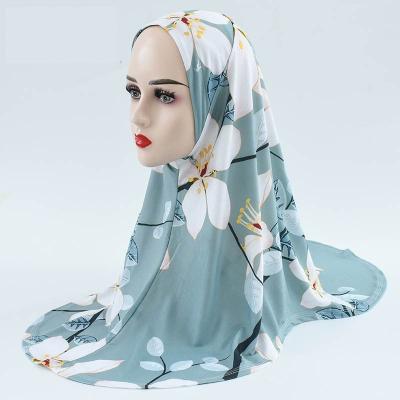 China Hot Selling Canvas Shop Flash Hijab Printed Hijab Factory Price High Quality Custompatter for sale