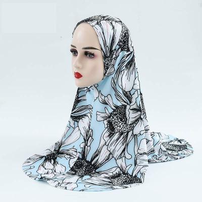 China 2021 Canvas New Style Flash Hijab Printed Hijab Factory Price High Quality Custom Pattern for sale