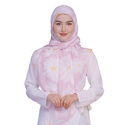 China Factory direct polyester chiffon muslim women shawl custom hijab for sale