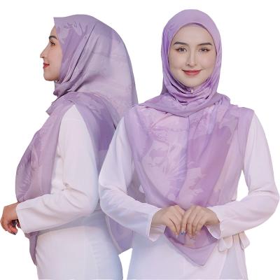 China Muslim Style Women Hijab Cotton Veil Muslim Digital Printing Tudang Bawal Bidang 50 60 factory custom for sale