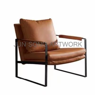 China JS C02 New Chinese Style Leisure Chair Hotel Hall Lounge Single Armchair Villa Design Modern Living Room Decor for sale