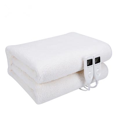 China Electric Detachable Controller Heating Blanket Imitation Wool Cloth 180*150cm Two Person Size Can Be Washed For Bedroom for sale