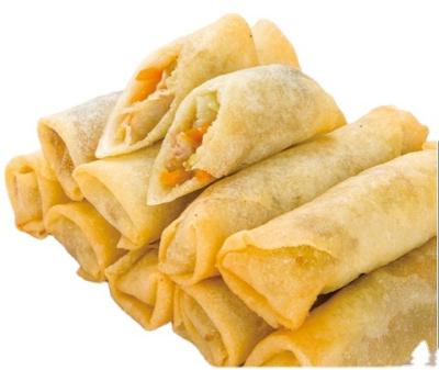 China Fried Instant Food Frozen Vegetarian FROZEN baking crispy spring roll 15g with halal meat for sale