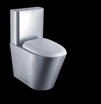 China Hot-selling High Quality Stainless Steel Double-Flow And Two-Piece Toilet Bowl For Bathroom for sale