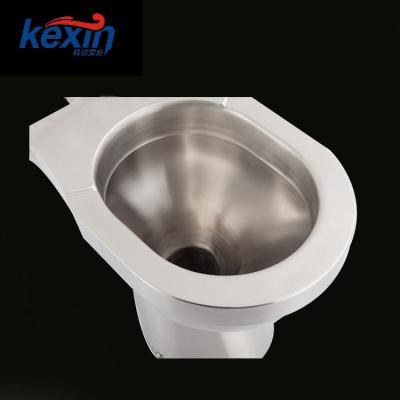 China Double-flush Stainless Steel Sanitary Import America Bathroom Ware Commercial Toilet Bowl One Piece for sale