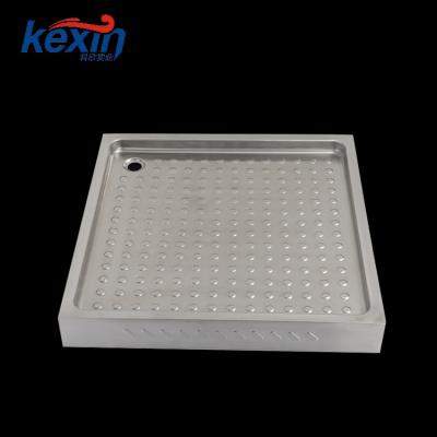 China Modern Sanitary Ware Anti-Slip Stainless Steel Shower Base Tray Bathroom for sale