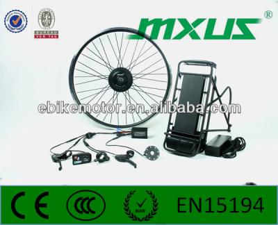 China MXUS 36v 350w brushless geared hub motor, electric bicycle motor XF07-AW-LED-Rack for sale