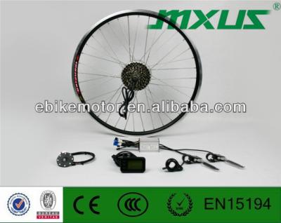 China MXUS aluminum alloy front wheel hub motor, gear brushless motor, LCD display for electric bicycle for sale