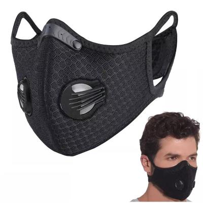 China Outdoor Proof Ski Half Mask Recycling Riding Sunblock Dust Windproof With Filter Neoprene Activated Carbon Mesh Cloth Training Half Mask for sale