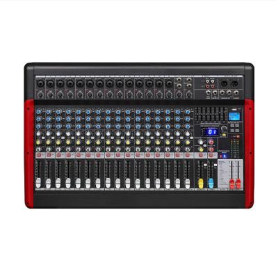 China Hot-selling 24bit DSP effect processor Guangzhou professional 16 channel 14 stereo analog audio mixer MX-18FX for sale