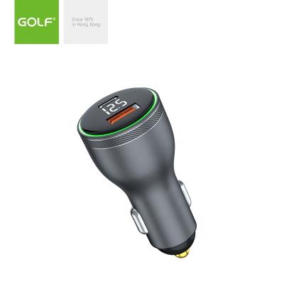 China Aluminum Alloy Car Adapter OEM Factory Wholesale Price Car Charger Mobile Phone GOLF PD 100W Fast Charging Mobile Type QC 3.0 for sale