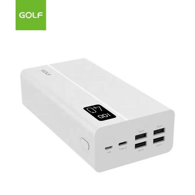 China Custom LOGO 40000mAh Golf LCD Digital Display Mobile Phone Chargers Large Capacity 4 USB Universal Output Universal Power Banks for sale