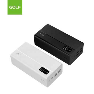 China GOLF Dual USB Type C Large Capacity Factory Power Bank Polymer Mobile Phone Charger LED Display Portable LED Bank 50000mah for sale