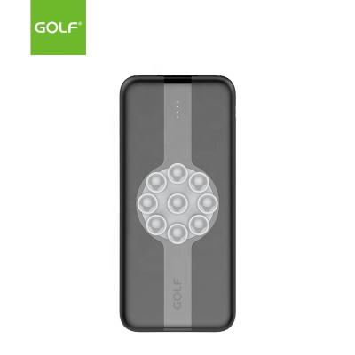 China Fast Charging Support PLAY GOLF Wholesale Customized Wireless Fast Charging 10000mah Power Bank Palladium 20W Lithium Battery Case Power Bank For Smart Phone for sale