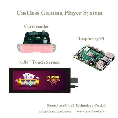 China RS232 Interface Casino Player Tracking System 6.86 Inch Capacitive Touch Screen en venta