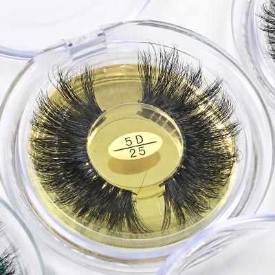 China 25mm Long Natural Mink Eyelash Fluffy 3d Mink Lashes Wholesale 3d Mink Eyelashes for sale