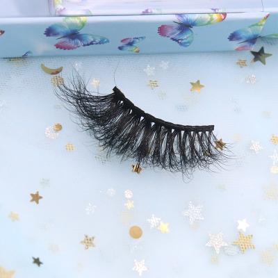 China 5D 3D Thick Mink Strip Whips 20mm Mink Lashes And Whips Glue To Make Up Thick Mink Lashes Wholesale for sale