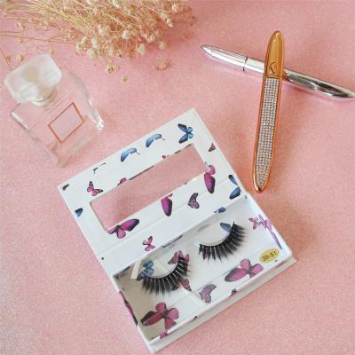 China Long New Natural Mink Lashes Long Natural Volume False Eyelashes Makeup Handmade 3D Mink Lashes Curler Set Long for sale