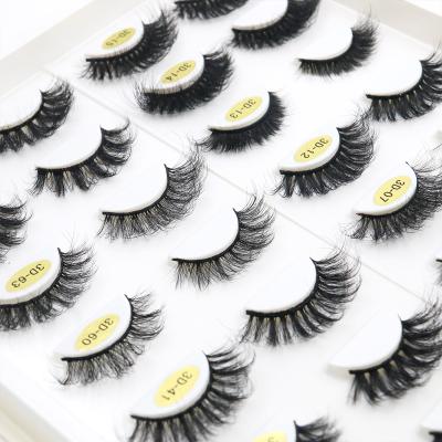 China Thick 3D Mink Lashes False Effect Eyelashes 3D False Mink Lashes Wholesale Customized Packing Lashes for sale