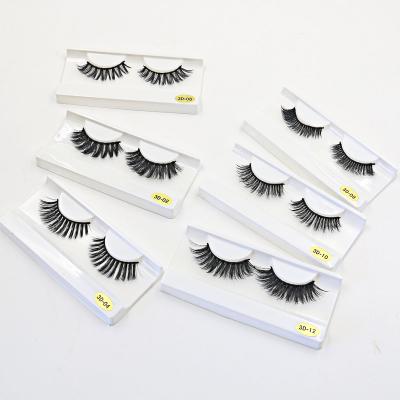 China Long Natural False Eyelashes Bulk Natural Cilios 3D Mink Eyelashes Makeup False Eyelashes Thick Fake Lashes for sale