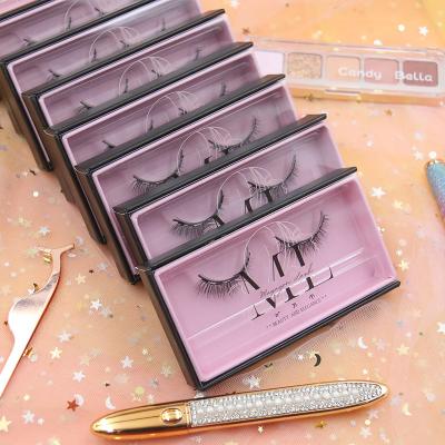 China Deeply Ready to Ship 25mm Mink Lashes Private Label Fake Eye Lashes 3D Fake Mink Eyelashes for sale