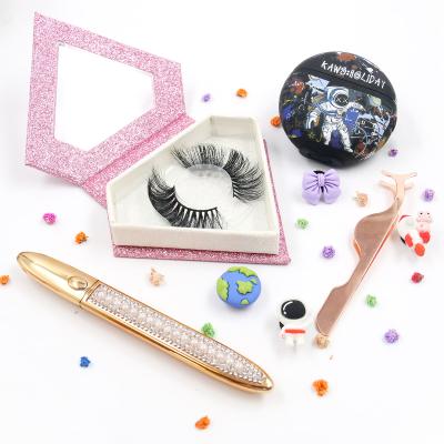 China Wholesale Fake Mink Lashes 5D Fake Mink Lashes Private Label Dramatic Fake Thick Free Sample Mink Eyelashes for sale