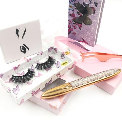 China Custom magnetic 3d lashes thick logo false eyelashes eyelash boxes wholesaler for sale