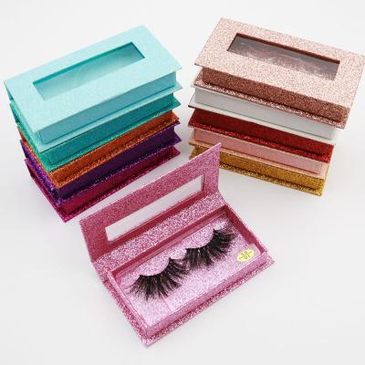 China Naturally thick eyelashes mink lashes ready to ship lasheswholesale seller mink magnetic short lashes lashbox custom packaging customize lashes book for sale