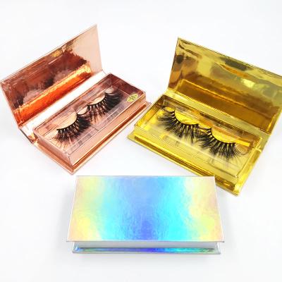 China Super Flexible Custom Empty Plastic Package Private Logo Label 3D Eyelash Packaging Box for sale