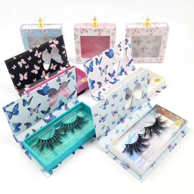 China Custom Acetate Eyelash Packaging Box Diamond Box Custom Logo Print Super Flexible High Quality Eyelash Box for sale