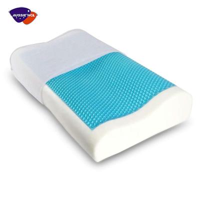 China Bed Wedge Neck Hilton Box Packing 1000g Pillow Gel Foldable Custom Single Liner Fresh Replenishing Pillow for sale