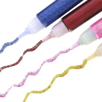 China Painting/Drawing Hot-selling 5 Colors Art Glitter Glue Washable Set for Crafting for sale